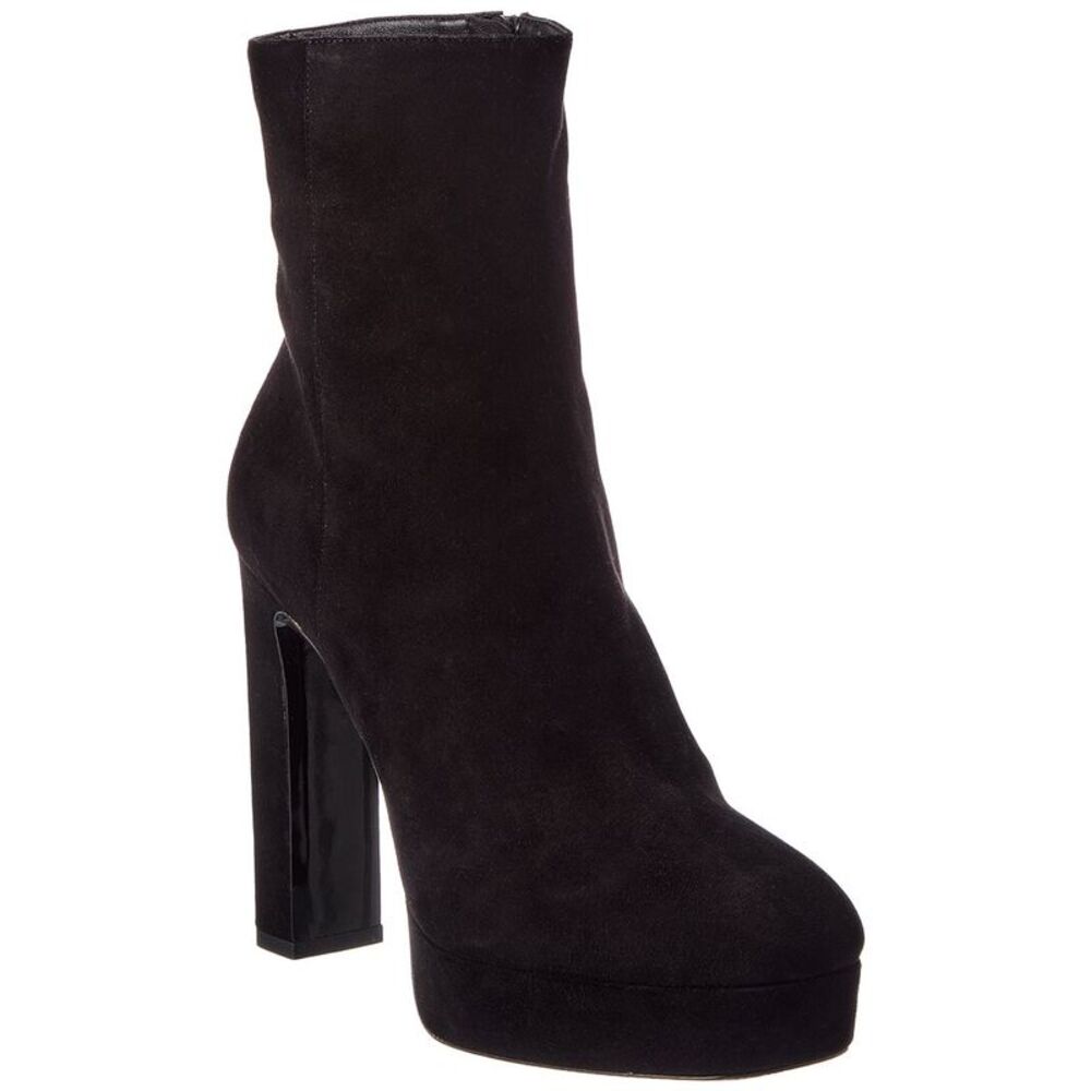 Jimmy Choo Marene 120 Suede Bootie, Black